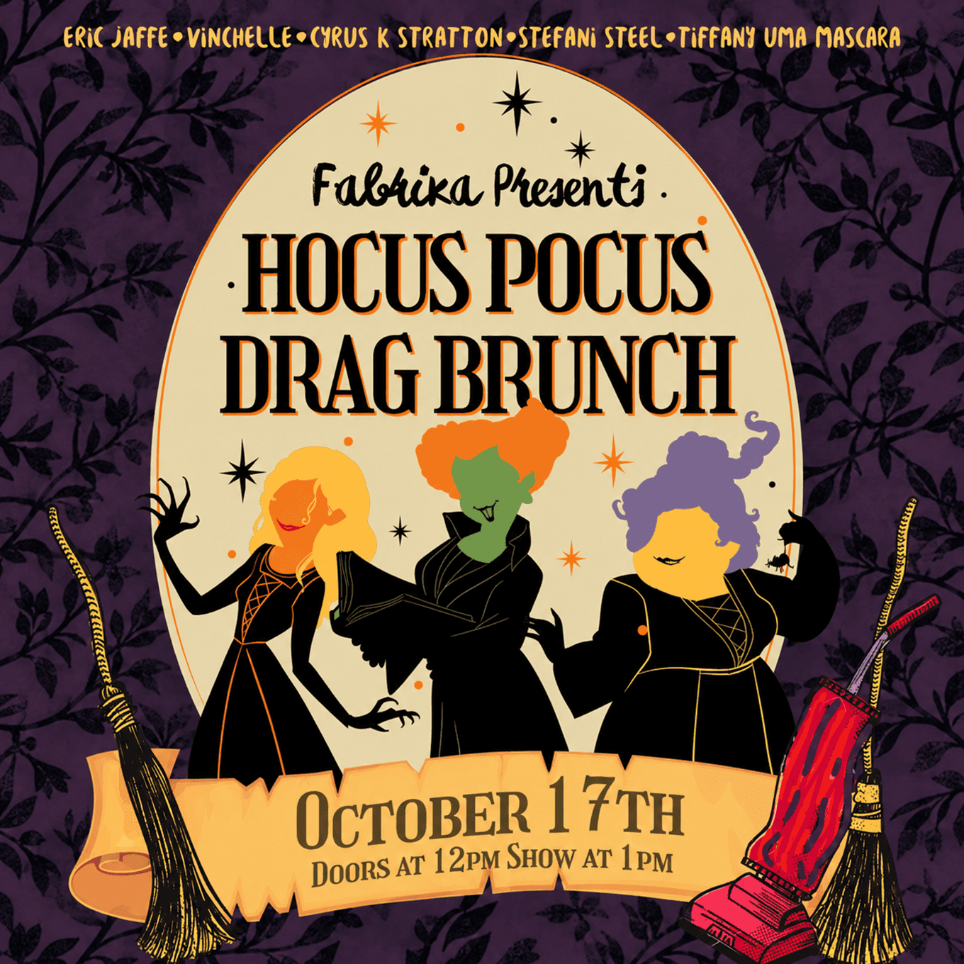 Hocus Pocus Drag Brunch: Witchy Performances & Halloween Magic