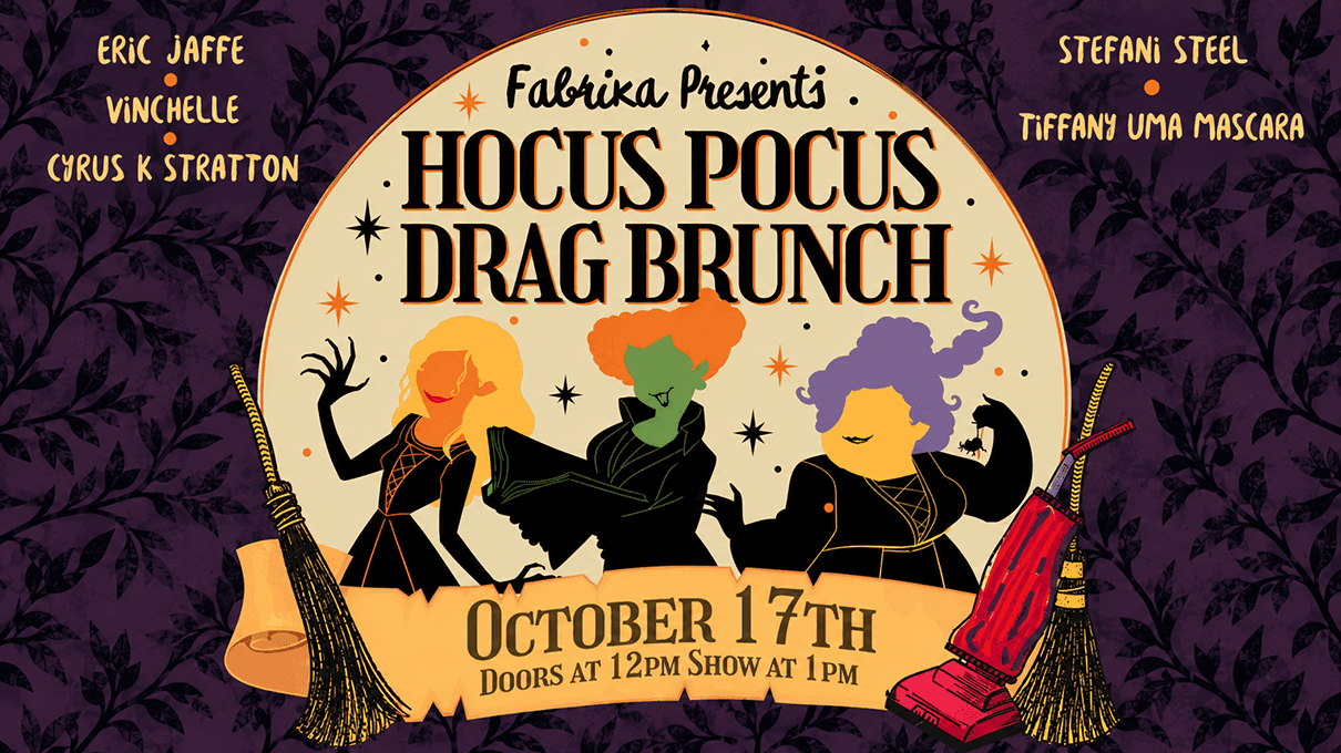 Hocus Pocus Drag Brunch: Witchy Performances & Halloween Magic at Fabrika Philly